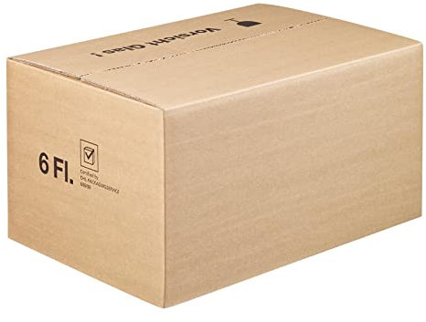 1000 x Flaschenversandkarton Flaschenkarton für 6 Flaschen 400x280x220 mm PTZ geprüft