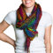 PANASIAM Schal B013 Rainbowblack, L