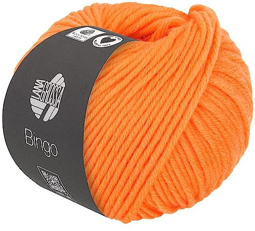 LANA GROSSA Bingo | Extrafeine Merinowolle waschmaschinenfest und filzfrei | Handstrickgarn aus 100% Schurwolle (Merino extrafein) | 50g Wolle zum Stricken & Häkeln | 80m Garn FB 758