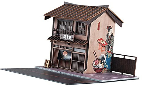 1:64 Auto Garage Diorama Modello Fai da te per Costruzione Architettonica Modello di Scena FAI DA TE, 1/64 Stereo Barbecue Casa Scena