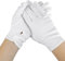 2 Stück Baumwolle Handschuhe Weiße mit Snap Parade Handschuhe Etiquette Handschuhe für Frauen und Herren Handschuhe mit Schnappverschluss, Formelle Smoking Ehrengarde Inspektionshandschuhe für Schmuck