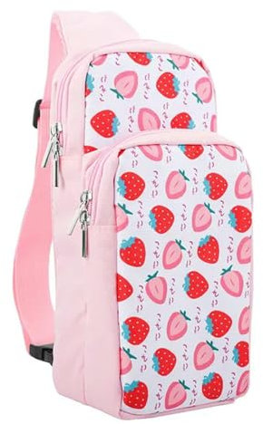 Borsa per console di gioco impermeabile nuova edizione per Nintendo Switch Lite/Switch Oled Console Storage Bag antipolvere con cerniera nera, rosa, Compatto