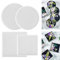 4 Pièces Tailles Différentes Moule Resine Dessous de Verre Coque de Moule en Silicone Blanc Resine Epoxy Silicone Adaptées Aux Thé Plateaux a Fruits Plateaux a Bijoux