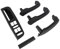Merautop SJ 5 PCS Türgriff Innen Rechts + Links Türgriffabdeckung Fensterheber abdeckung Innentürgriff Ersatz für golf 4 Passat B5 Bora Autozubehör Teil# 3B0867172 1J0867172A
