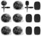 YUXIANLB Set Aus Pelzigem Mikrofon Windschutz Schaumstoffabdeckung Für Lavalier Ansteckmikrofon Windschutz Für Minimikrofon Windschutz Windjammer Für Lavaliermikrofon 10er Pack