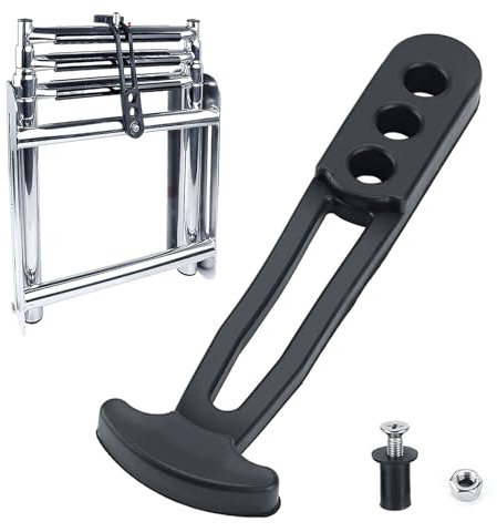 Secure Retaining Latch Tape, Telescopic Ladder, Adjustable Mounting Holes for Boat, Marine Telescopic Ladder Strap, Boat Ladder Strap, Pontoon Yacht Roof, Fixed Entry Strap for Folding Ladder Kiuiom