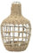 AltoBuy Vase Dame Jeanne en Verre et Corde Tressée