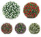 Jolies boules de roses pour décoration de jardin - Convient pour divers événements (E 25 cm)