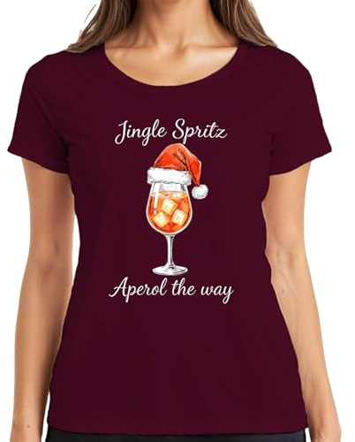 Jingle Spritz Aperol The Way Weihnachten Cocktail Geschenkidee Damen T-Shirt