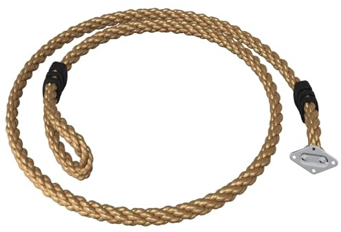 Solivagant Kletterseil Braun Ø25 x 305 mm Nylon, Outdoor-Aktivitäten,Klettern,Kletterseile, 0.35 kg-865014