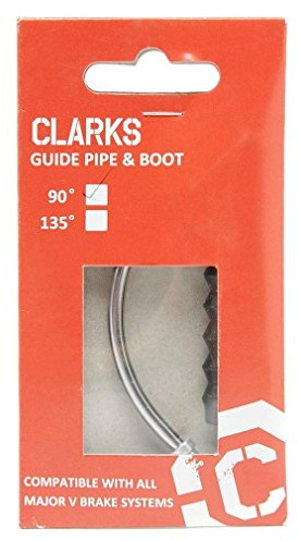 Clarks 90 Degree Guide Pipe with Rubber Boot Cycle Component - Black