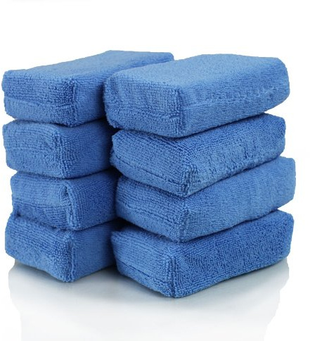 Chemical Guys Premium Grade Microfiber Applicator Pads - Ultra-Soft Foam Core, Safe for Sealants, Tire Dressings, Interior and Exterior Detailing, Car, Truck, SUV, RV, Motorcyle Care, 8 Pack
