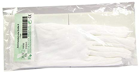 HANDSCHUHE Zwirn BW Gr.9 weiß 2 St Handschuhe