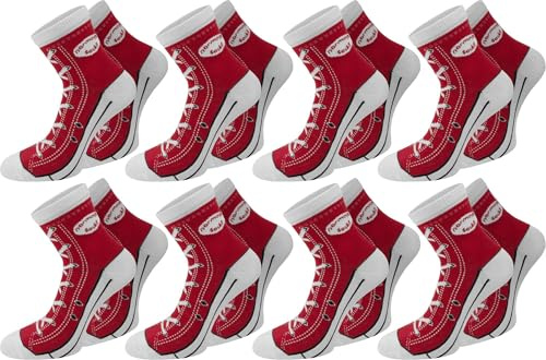 6 Paar Socken im Schuh-Design mit vielen originalgetreuen Details