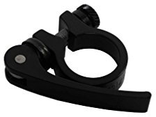 Aluminium Schnellspanner Fahrrad Sattelstützen Klemmring 28,6 mm Schelle schwarz