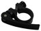 Aluminium Schnellspanner Fahrrad Sattelstützen Klemmring 28,6 mm Schelle schwarz