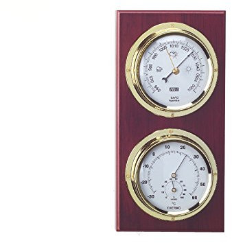 RELOJESDECO Stazione meteorologica nautica, barometro, igrometro, termometro, stazione meteo, 26 cm