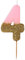 Talking Tables Premium-Qualität Rosa Zahlenkerze Nummer 4 Vier Geburtstagskerze Geburtstag Tortenaufsatz Dekoration, Wachs, Glitzer, Höhe 8 cm funkelnd schön