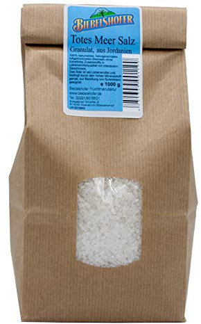 Totes Meer Salz, Granulat, 1 kg, naturrein als Speisesalz oder Badesalz/Solebad aus Jordanien