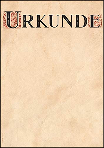 SIGEL DP545 Blanko Urkunde Celtic, 185 g, DIN A4, 12 Blatt, aus nachhaltigem Papier