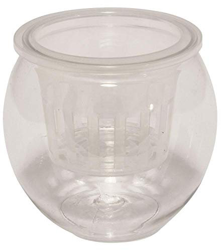 Esschert Design Hydrokulturtopf Größe S aus Kunststoff, 840 ml, 11,8 x 11,8 x 10,7 cm, Aufzucht-Topf, Blumentopf