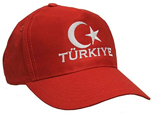 Fan-O-Menal Baumwoll - WM - Cap mit Bestickung - Türkiye - Türkei Türkey 67164 rot - Cap Kappe Baumwollcap Baseballcap