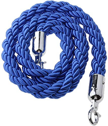 Corda per corrimano in velluto, 1,5 m, standard per persone, Blu
