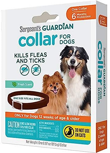 Sergeant's Guardian Flea & Tick Collar for Dogs, 1 Count