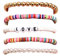 Prosy Boho Mehrschichtige Armbänder Bunte Perlen Ausgefallene Handaccessoires Verstellbarer Schmuck für Frauen und Mädchen (A)