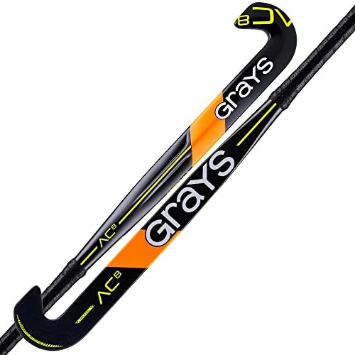 Hockey Grays AC8 Probow Senior-Stick, Schwarz und Gelb, 36,5 l