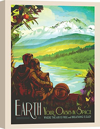 ART PRINT CAFE' Leinwandbild: NASA, Earth, 70x100