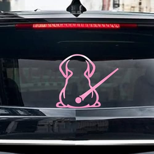 Leniutor Hunde-Wischer-Aufkleber für Heckscheibe, wasserdicht, Vinyl, Welpe, winkender Schwanz, Heckscheibenwischer, Aufkleber für Autos, Auto-Aufkleber, Dekoration, 22,4 x 26,9 cm