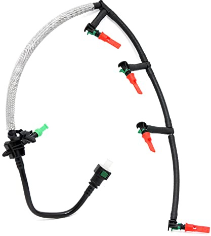 通用 Injector Fuel Return Leak Off Pipe with Clips Defender for Transit mk8 2.2 TDCi RWD V363 2013-2018