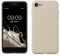 kwmobile Handyhülle für iPhone SE 2022 Hülle/iPhone SE 2020 / iPhone 8 / iPhone 7, für iPhone SE Hülle - Schutzhülle für kabelloses Laden - Case in Creme