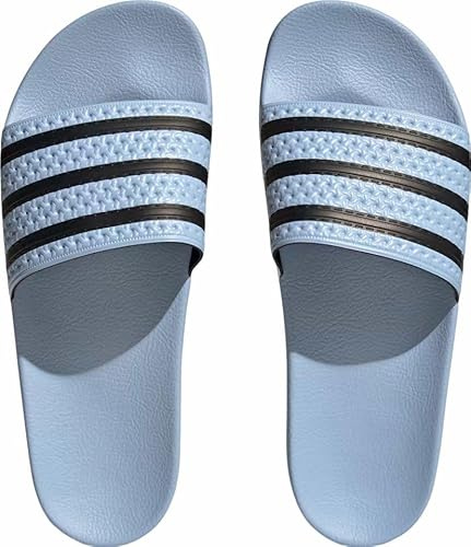 adidas Herren Adilette Slides Sandalen zum Reinschlüpfen, Schwarz Black White 280647, 45 1/3 EU