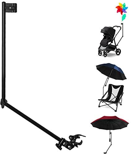 HOBVO Adjustable Golf Umbrella Universal Clamp for Golf Cart, Beach Chair, Stroller, Bleacher, Patio, Fishing (Rod only)