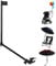 HOBVO Adjustable Golf Umbrella Universal Clamp for Golf Cart, Beach Chair, Stroller, Bleacher, Patio, Fishing (Rod only)