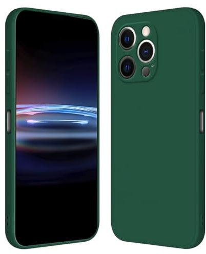RankOne Coque pour iPhone 12 Pro Max (6.7 inches) Étui en Silicone TPU Souple - Vert foncé