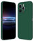 RankOne Coque pour iPhone 12 Pro Max (6.7 inches) Étui en Silicone TPU Souple - Vert foncé