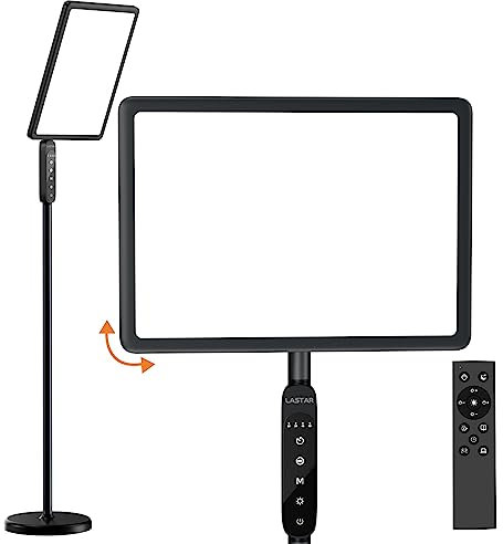 Lastar Sun Lamp, 12000LUX Floor Lamp UV-Free &Full Spectrum Standing Lamp,Remote Control/4 Color Temperature/5 Brightness/4 Timer/3 Height Floor Sunlight Lamp