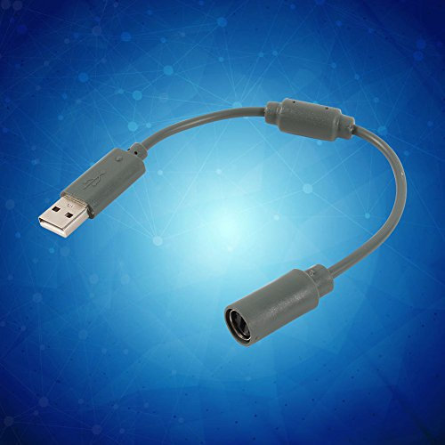 Alomejor Grauer Kabelgebundener Ersatz-Controller USB-Breakaway-Adapter-Verbindungskabel für