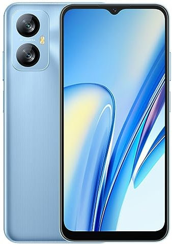 Blackview A52(64GB) 4G Cellulare, 6,5'' HD+ Schermo Telefono, Octa Core 3GB 64GB (SD Esterna 1TB), 13MP+5MP, Android 12 Smartphone Dual SIM, Batteria 5180mAh, Sblocco Facciale&Impronte Digitali Blu