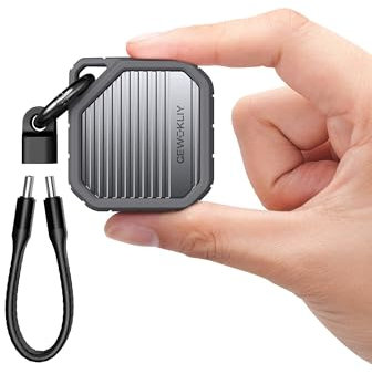 GEWOKLIY Boîtier SSD 2230, boîtier SSD M.2 NVMe, USB-C 3.1 10 Gbps, compatible avec clé M.2 M et boîtier de disque SSD externe 2230 mm, gris foncé, Ge-MC13-USDG