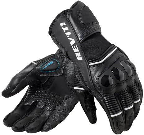 Revit Handschuhe Xena 4 Ladies sportliche Motorradhandschuhe für Frauen, Schwarz-Weiß, L