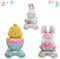 SUNSK 3D Ostern Luftballons Ostern Hase Folienballon Groß Helium Osterei Ballons Ostern Party Dekoration für Kinder 3 Stück