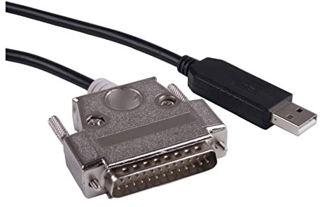 USB a Rs232 25 Alfiler DB25 Cable de adaptador serial conector masculino C-N-C Controla el cable de programación Com-Patib C-232R US-232R