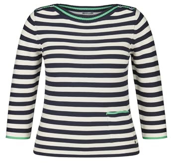 Rabe Pullover Gestreift - U-Boot Ausschnitt, 3/4 Arm