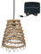 Suspension solaire ZAKARI SOLAR en fibre de palmier dattier avec câble hybride secteur et solaire 5m de longueur