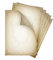 Briefpapier-Set 25 Motivpapier DIN A4 Altes Papier vintage retro Mittelalter antik Wappen beidseitig per Hand beschriftbar und mit allen Druckern bedruckbar für Einladung Briefpost Firmenpost Urkunde