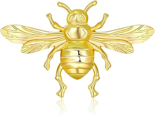 chenxiaonanVintage Biene Brosche Vintage Legierung Biene Corsage Insekt Brosche Personalisierte Übertriebene Gold Pins Männer und Frauen Geburtstag Weihnachten Geschenke